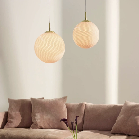 Candy ball taklampe 25cm rosa