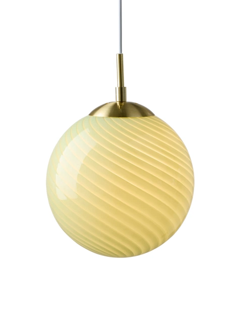 Candy ball taklampe 25cm oliven