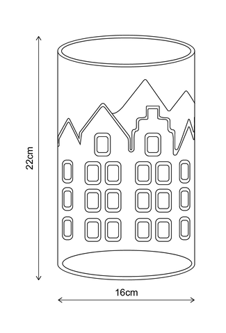 Stad lykt 22cm, bilde 6 av 6