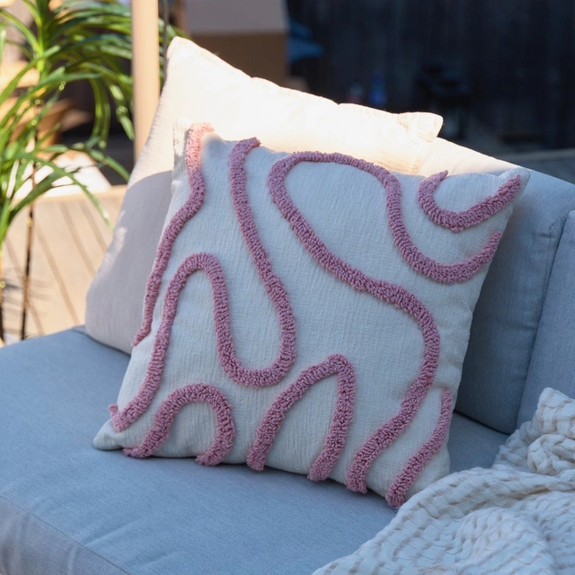 Putetrekk mønster 45cm rosa