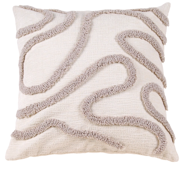 Putetrekk mønster 45cm beige