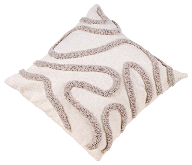 Putetrekk mønster 45cm beige