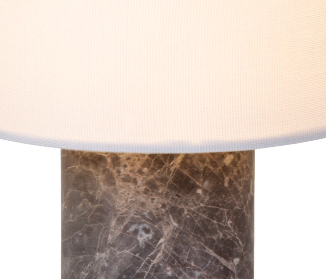 Tingeling marble oppladbar bordlampe 20cm grå