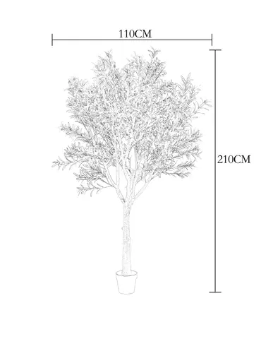 Oliventre innendørs 210cm, bilde 7 av 7