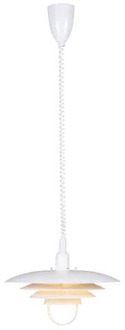 Joakim II taklampe med heis 40cm hvit  2
