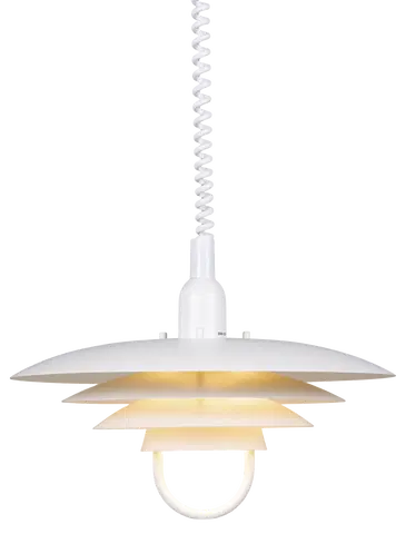 Joakim II taklampe med heis 40cm hvit  3