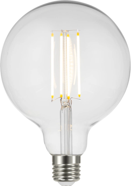 LED E27 globe 12,5cm dimbar 4W 400lm klar 1