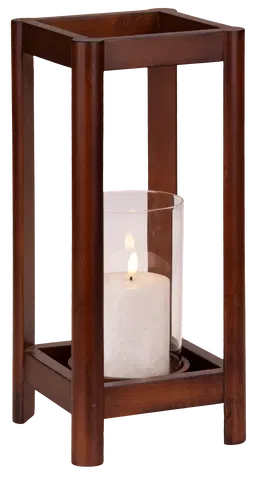 Caroline lykt 48cm valnøtt , bilde 3 av 7