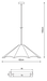 Sanna taklampe 62cm eikefiner 9