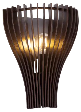 Daniella vegglampe 30cm valnøtt 5