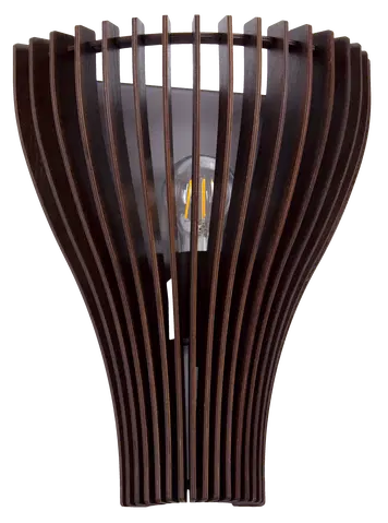 Daniella vegglampe 30cm valnøtt 6