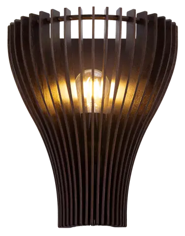 Daniella vegglampe 30cm valnøtt 7