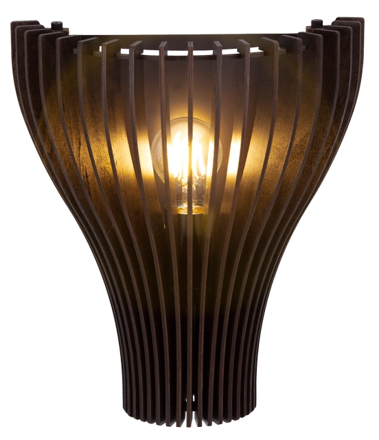 Daniella vegglampe 30cm valnøtt 2