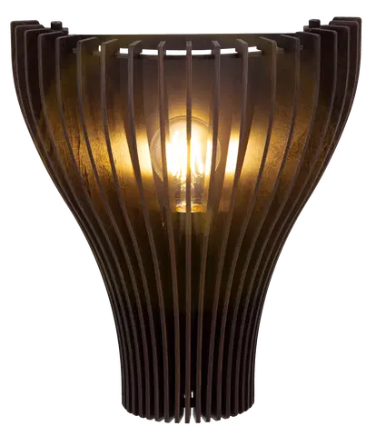Daniella vegglampe 30cm valnøtt 3