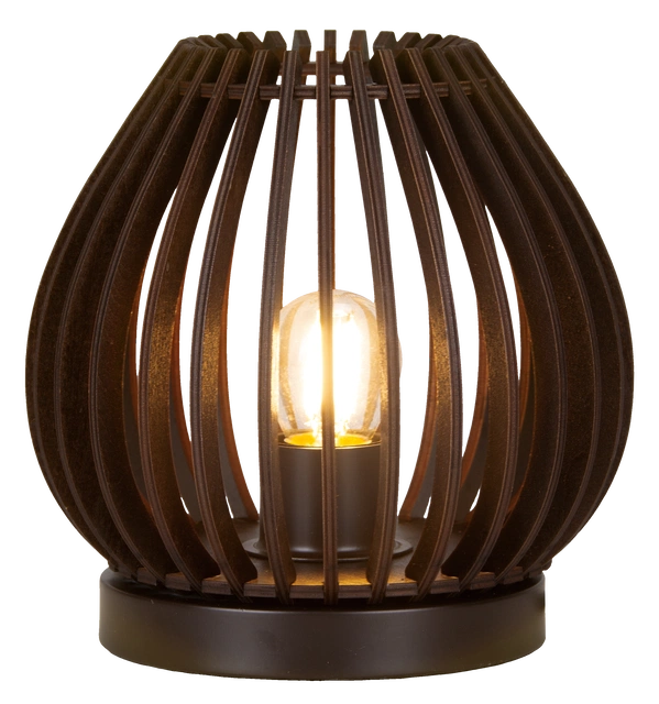 Daniella bordlampe 18,8cm valnøtt 2