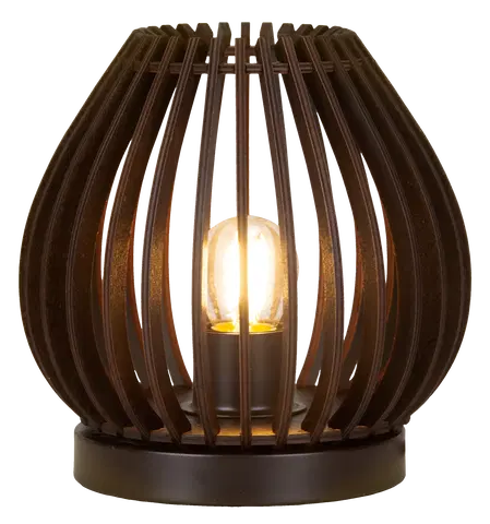 Daniella bordlampe 18,8cm valnøtt , bilde 2 av 5