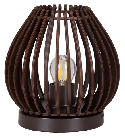 Daniella bordlampe 18,8cm valnøtt , bilde 5 av 5