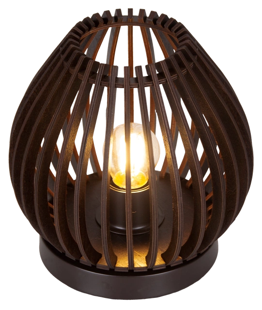 Daniella bordlampe 18,8cm valnøtt 3