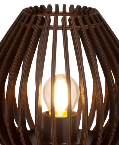 Daniella bordlampe 18,8cm valnøtt , bilde 4 av 5