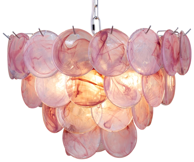 Cora taklampe 50cm rosa 4