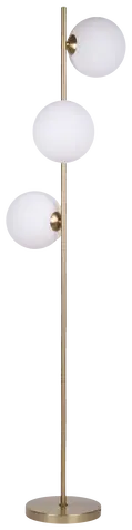Cobe II gulvlampe 150cm messing/opal, bilde 3 av 8