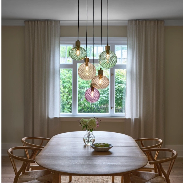 Elara taklampe rondell 5lys 40cm flerfarget 1