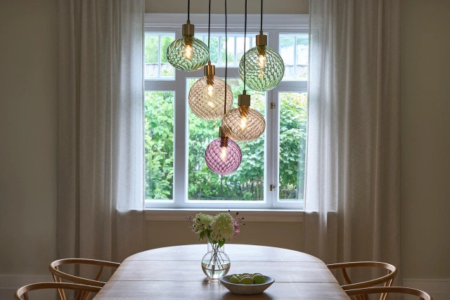 Elara taklampe rondell 5lys 40cm flerfarget 4