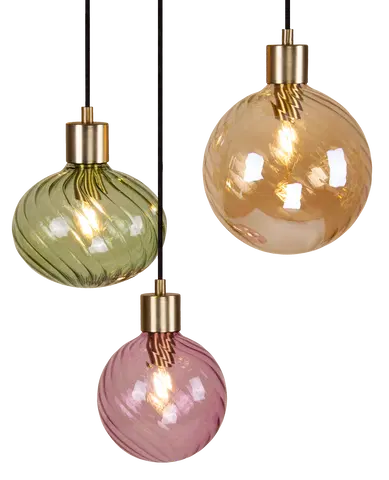Elara taklampe rondell 5lys 40cm flerfarget 7