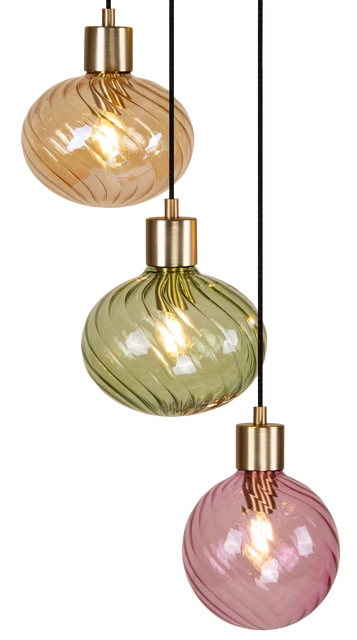 Elara taklampe rondell 5lys 40cm flerfarget 4