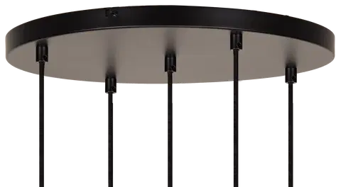 Elara taklampe rondell 5lys 40cm flerfarget 6