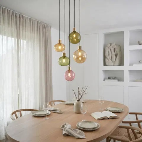 Elara taklampe rondell 5lys 40cm flerfarget 1