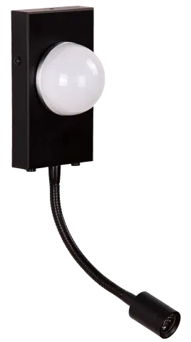 Elma LED vegglampe med lesearm 12cm grå , bilde 4 av 5