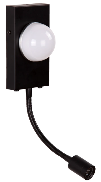 Elma LED vegglampe med lesearm 20cm hvit  4
