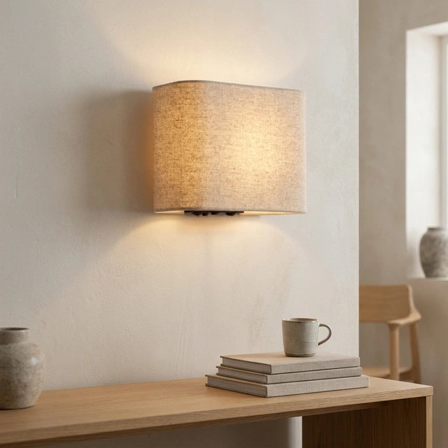 Elma vegglampe 20cm grå 1