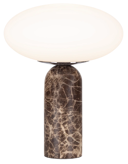 Bianca bordlampe marmor 32cm brun 2