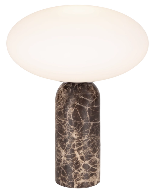 Bianca bordlampe marmor 32cm brun 4