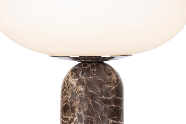 Bianca bordlampe marmor 32cm brun 3