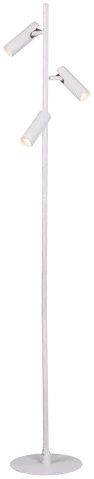 Lyra leselampe gulv 3lys 150cm hvit , bilde 3 av 8