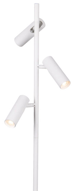 Lyra leselampe gulv 3lys 150cm hvit 2