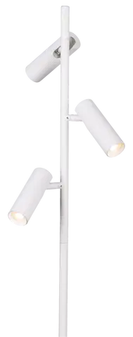 Lyra leselampe gulv 3lys 150cm hvit , bilde 2 av 8