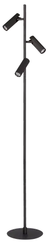 Lyra leselampe gulv 3lys 150cm sort, bilde 8 av 8