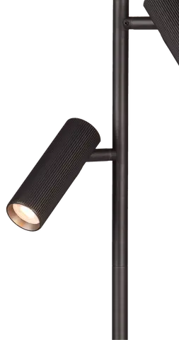 Lyra leselampe gulv 3lys 150cm sort, bilde 5 av 8