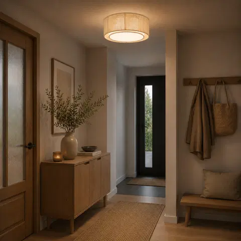 Ylva plafond taklampe 40cm beige/hvit, bilde 3 av 10