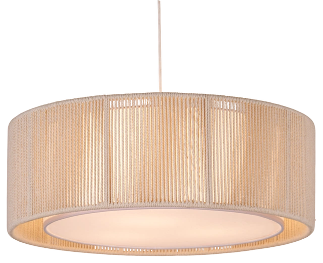 Ylva taklampe 50cm beige/hvit 3