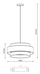 Trysil taklampe brun 50cm 7