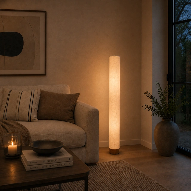 Axo LED gulvlampe 100cm beige 