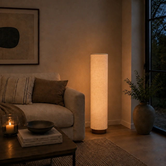 Axo LED gulvlampe 100cm beige 