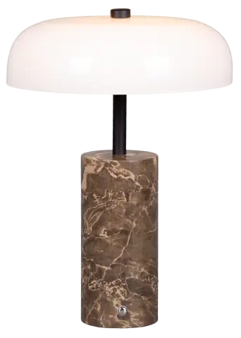 Helen LED bordlampe 27cm brun/opal, bilde 2 av 7