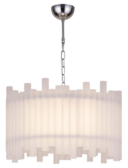 Venice slim taklampe 55cm hvit/krom 2