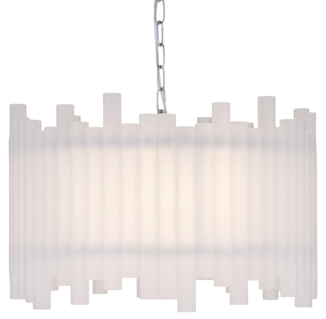 Venice slim taklampe 55cm hvit/krom 3